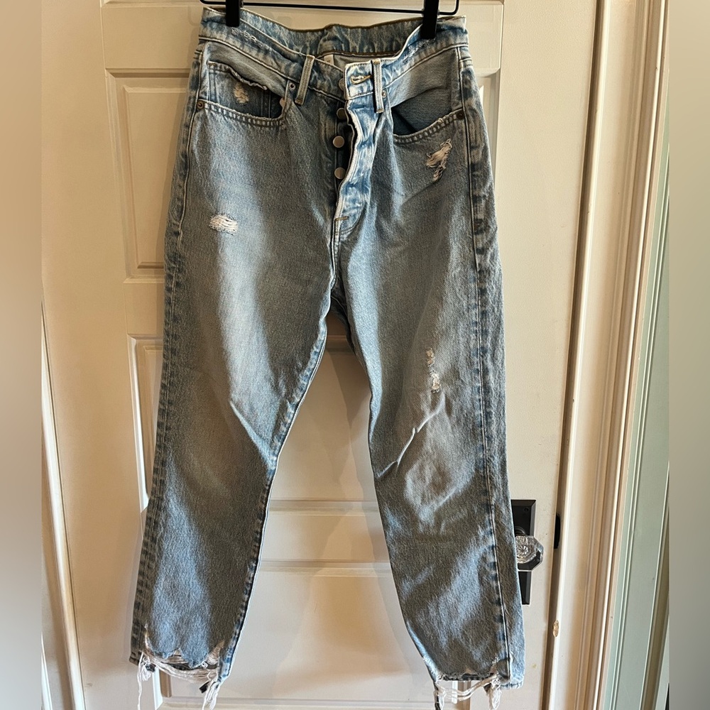 Frame Denim Blue Relaxed Jeans